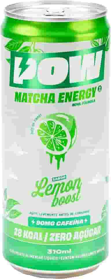 POW Green Energy, Lemonade | Push Matcha Energético | Energia Natural, Antioxidante, Cafeína, L-Teanina | 310ml