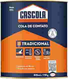 Cascola Cola Tradicional sem Toluol, Adesivo de Contato, 1x730g