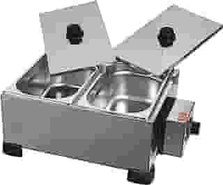 Derretedeira 2 Cubas 2.5 kg, 127V, Marchesoni Profissional, Inox