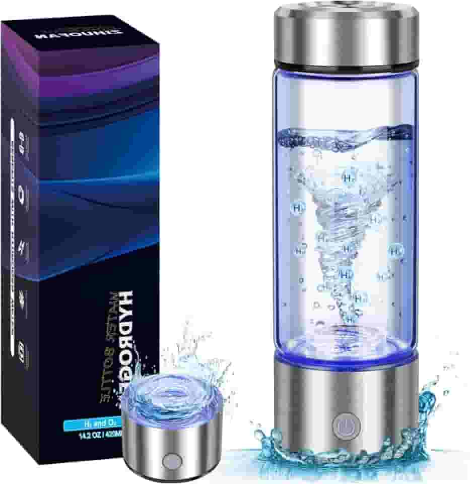 2025 Novas Garrafas Geradoras De Água De Hidrogênio, Garrafa De Água Hidrogenada Portátil Com Tecnologia Spe Pem, Gerador De Garrafa De Água De Hidrogênio De 420Ml, Máquina Ionizadora Recar