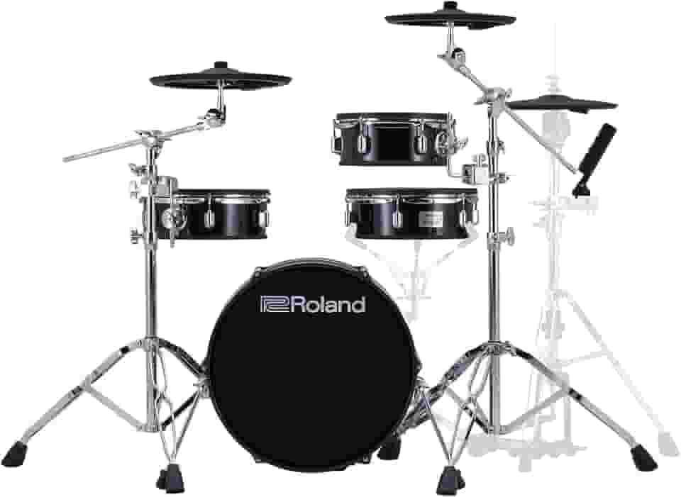 Roland Kit de bateria eletrônica estilo acústico V simplificado com cascas de profundidade rasa e módulo TD-07 (VAD103-1), preto