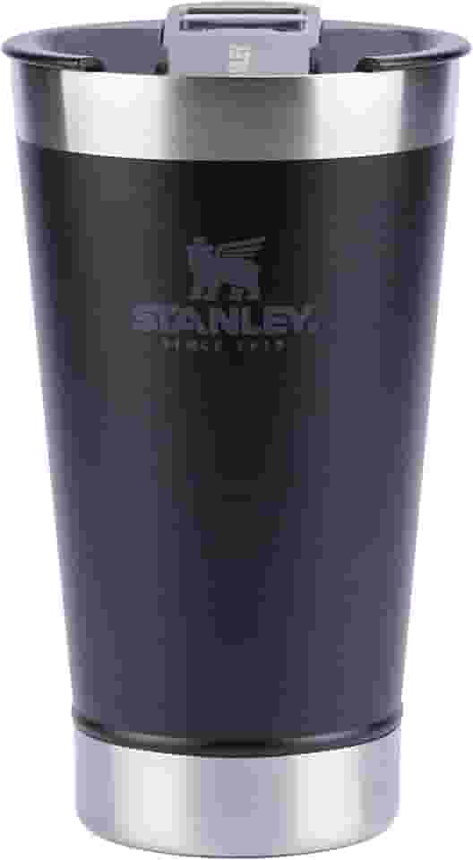 Stanley - Copo Térmico para Cerveja, 473ml, com Tampa, para Bebidas Quentes ou Frias, Matte-Black
