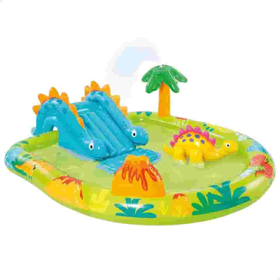 Intex, Piscina inflantil, Playground, Centro De Diversões inflável Dinossauro, 143 litros