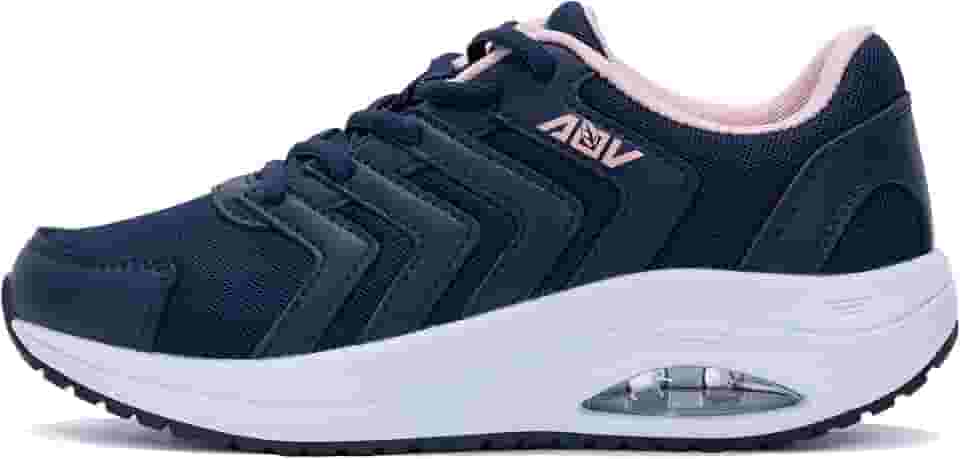 Tênis ortopédico feminino com suporte de arco para fascite plantar e alívio da dor nos pés e calcanhares