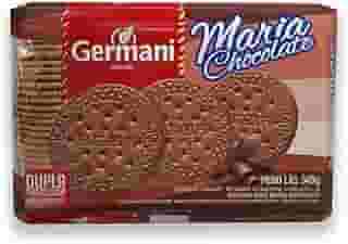 Biscoito Maria Chocolate Germani 345G, Germani Alimentos, Biscoito Doce Maria Chocolate, Vermelho, Um Clássico Crocante E Docinho, Receita Caseira Desde 1892