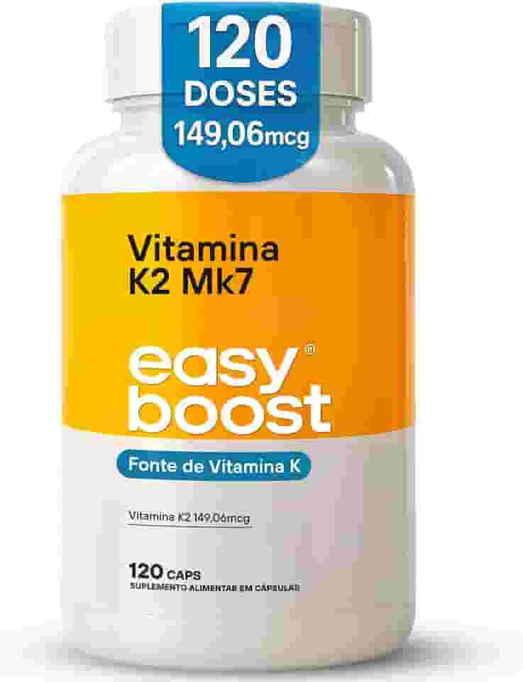 Vitamina K2 Mk7 Easy Boost 149,06mcg Menaquinona7 120 Caps
