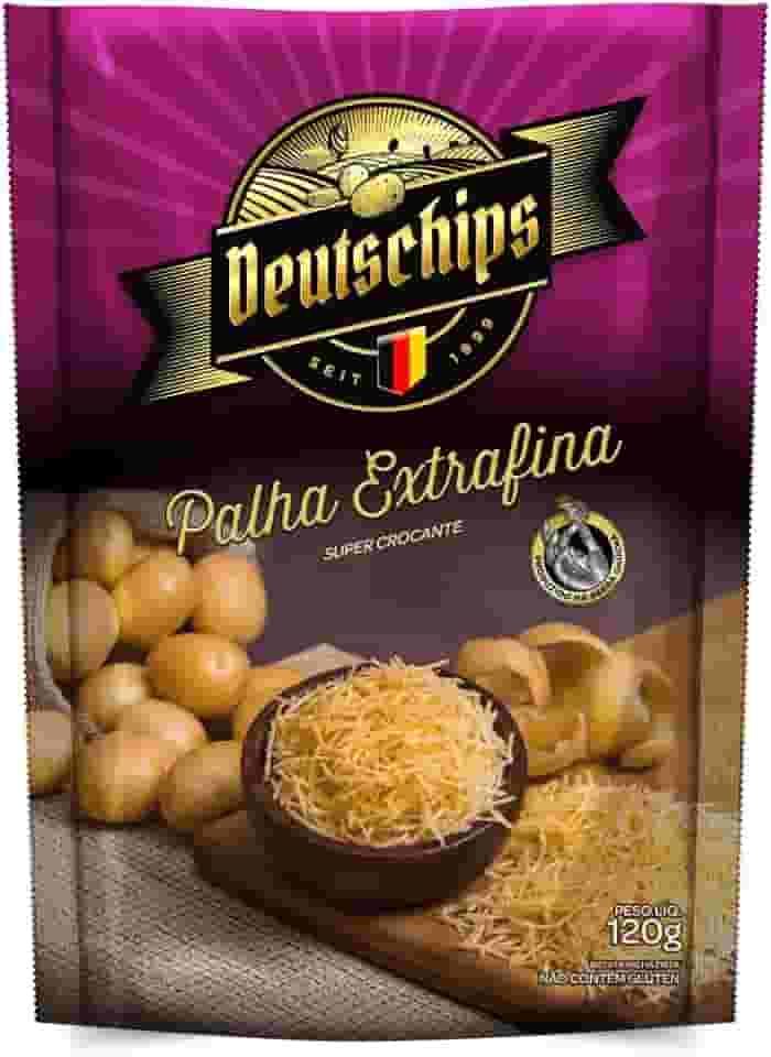 Batata Palha Extra Fina Deutschips 120G, Batata Frita Palha Extra Fina, Lilás