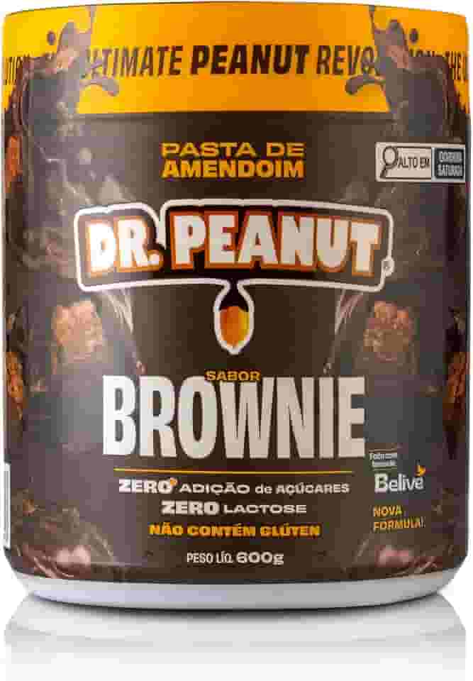 Dr Peanut Pasta De Amendoim Sabor Brownie Com Whey Protein 600G Dr. Peanut
