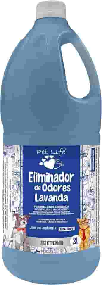 Eliminador de Odores Lavanda Pet Life Cães e Gatos 2 Litros