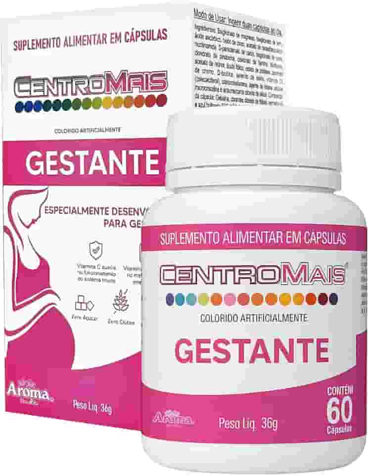 Centromais Gestante - Saúde para Grávida e Bebê - Suplemento 60 Cápsulas