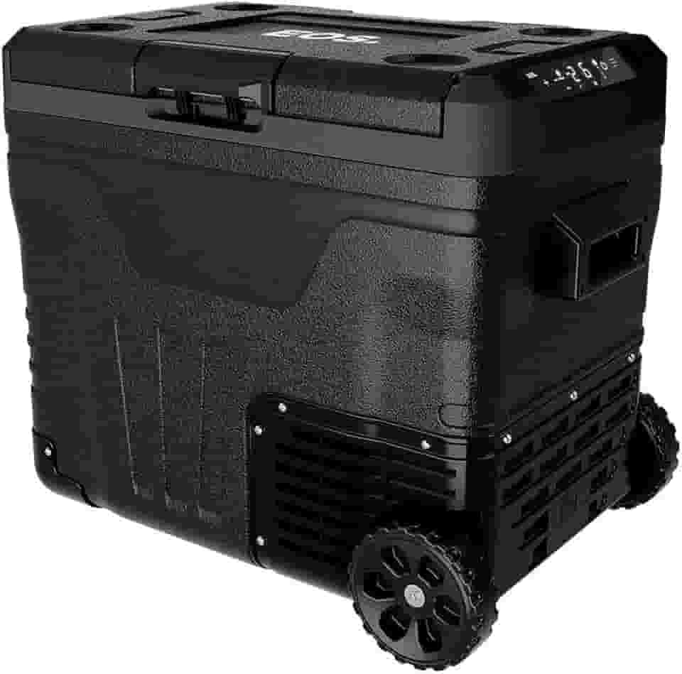 Freezer e Geladeira Duplex Portátil Eos 50 Litros Dupla Ação Quadrivolt Preto Efc55 110v/220v/12v/24v