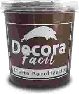 Cimento Queimado Com Efeito Perolizado Decora Fácil 1kg (Marrom)