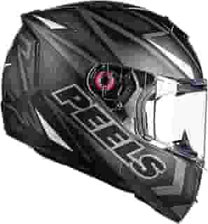 Capacete Moto Fechado Peels Icon Fast Preto Fosco Branco