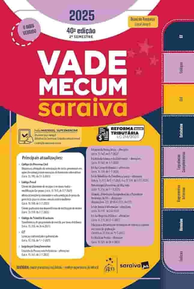 Vade Mecum Saraiva Tradicional - 40ª Edição 2025
