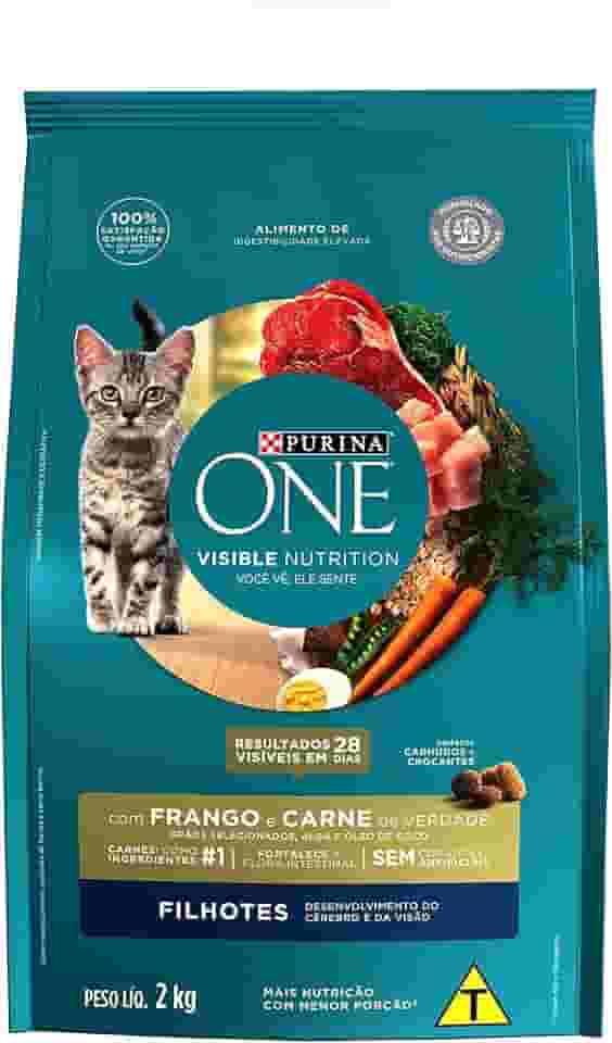Ração Gatos Filhotes PURINA ONE Frango e Carne 2kg