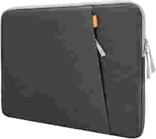 JETech Capa para Laptop para Notebook 15 Polegadas, Compatível com MacBook Air 15 Polegadas M4/M3/M2, MacBook Pro 16 Polegadas M4/M3/M2/M1, Capa com Bolsa para Acessórios (Cinza Escuro)