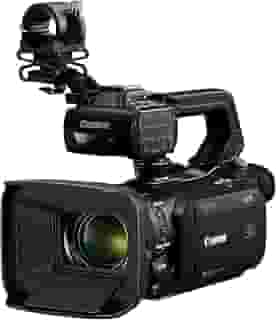 Canon Câmera de vídeo profissional XA75, vídeo UHD 4K para gravar, transmitir, lente de zoom óptico de 15x, terminal SDI e XLR 3G, preta