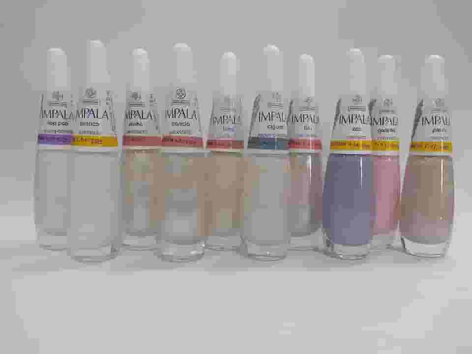 kit francesinha esmalte Impala com 10 unidades