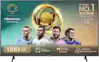 Hisense Smart TV UHD 4K DLED 58' Polegadas 58A6K com HDR10+ Dolby Vision Game Mode Controle por Voz Alexa Built-In AirPlay