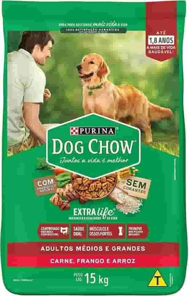 Purina Nestlé Dog Chow Ração Seca Para Cães Adultos Frango E Arroz 15Kg Dog Chow Para Akita Adulto