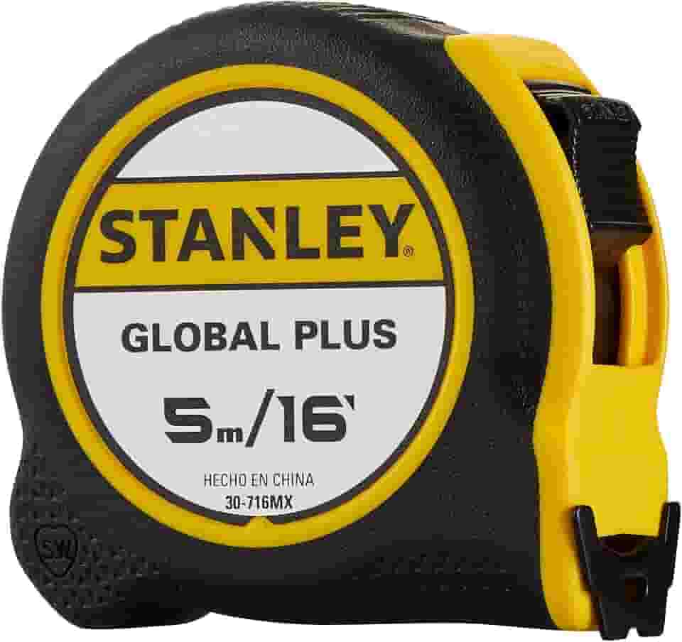 STANLEY Trena Manual Global Plus 5 Metros, com Trava Deslizante, 30716