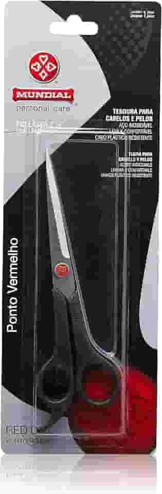 Mundial S/A Tesoura Cabelo Laser 7'' Pv Preto