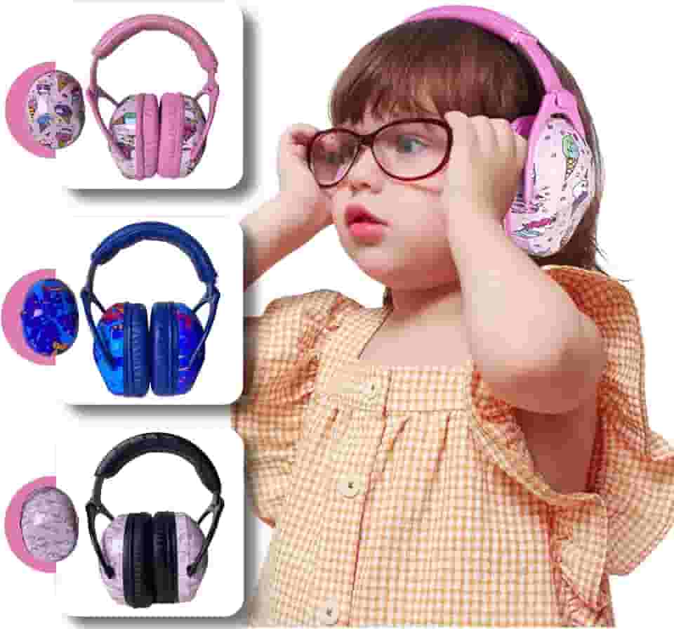 Fone Abafador de Ruídos Autismo Infantil Colorido Abafador de Som e Protetor Auditivo Para Crianças Autistas TEA Auricular - ALVATEC ATC®