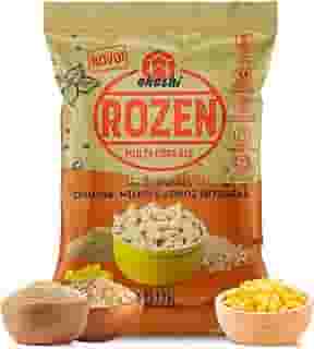 OKOSHI - Rozen Multicereais - Snacks Saudáveis de Baixa Caloria, Lanches Fit para a Dieta, Salgadinho Japonês - Vegano, Sem Glúten, Sem Lactose, Sem Gordura Trans, Kosher - 40g
