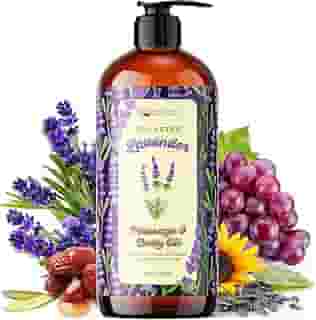 IQ Óleo corporal orgânico natural de lavanda para pele, óleo de massagem de lavanda para terapia de massagem, alívio do estresse muscular dolorido relaxante - leve e não oleoso - 260 ml