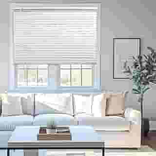 CHICOLOGY Persianas Mini, Persianas Horizontais, Branco Brilhante, 68 cm L x 122 cm A