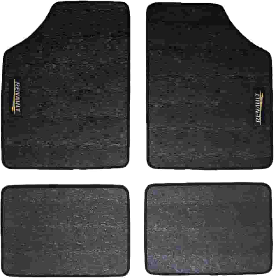 Tapete Automotivo Jogo Completo Borracha Flexível Impermeável Antiderrapante Compatível com Carros Cio Sandero Duster Logan Scenis Stepway Kwid Campos