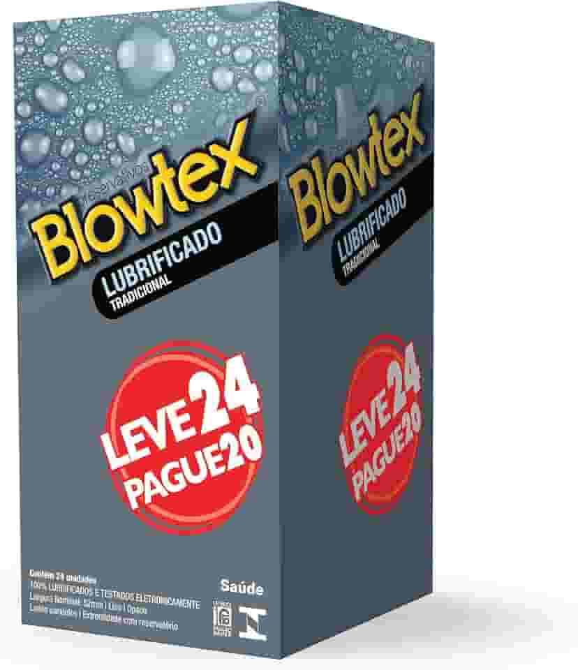 Blowtex Lubrificado Leve 24 Pague 20 unidades