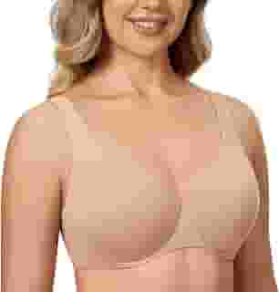 Soutiens Plus Size Feminino Minimizador sem costura Underwire Unlined Cup