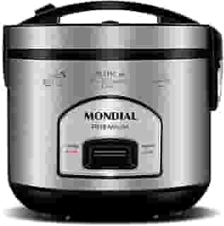 Panela Elétrica de Arroz, Mondial, Preto/Inox, 500W, 110V - PE-43-6X