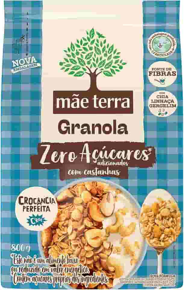 Mãe Terra Granola Tradicional Zero Açúcares 800 g