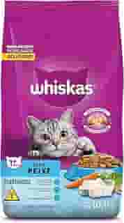 Ração Whiskas para gatos adultos castrados, Peixe, 10,1 kg