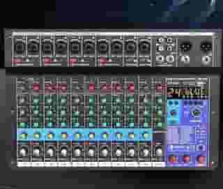 mesa de som, vedo A12 12 canais digital/número profissional portátil com reverb bluetooth usb interface audio/áudio mixer