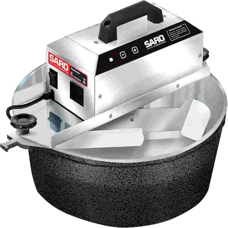 SARO Panela Mexedora de Salgados e Doces Automática Elétrica 10 Litros PA10 Bivolt (Preto)