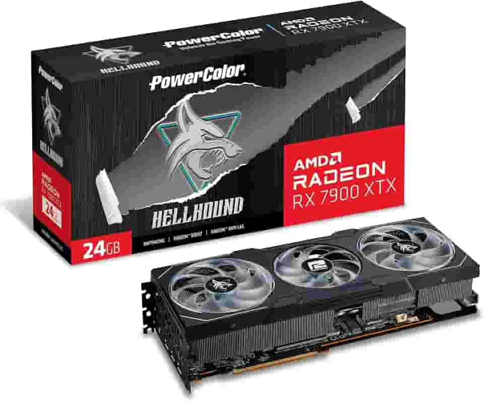 Placa de Vídeo Power Color AMD Radeon RX 7900 XTX 24Gb GDDR6 384Bits - 24G-L/OC 1A1-G00386800G