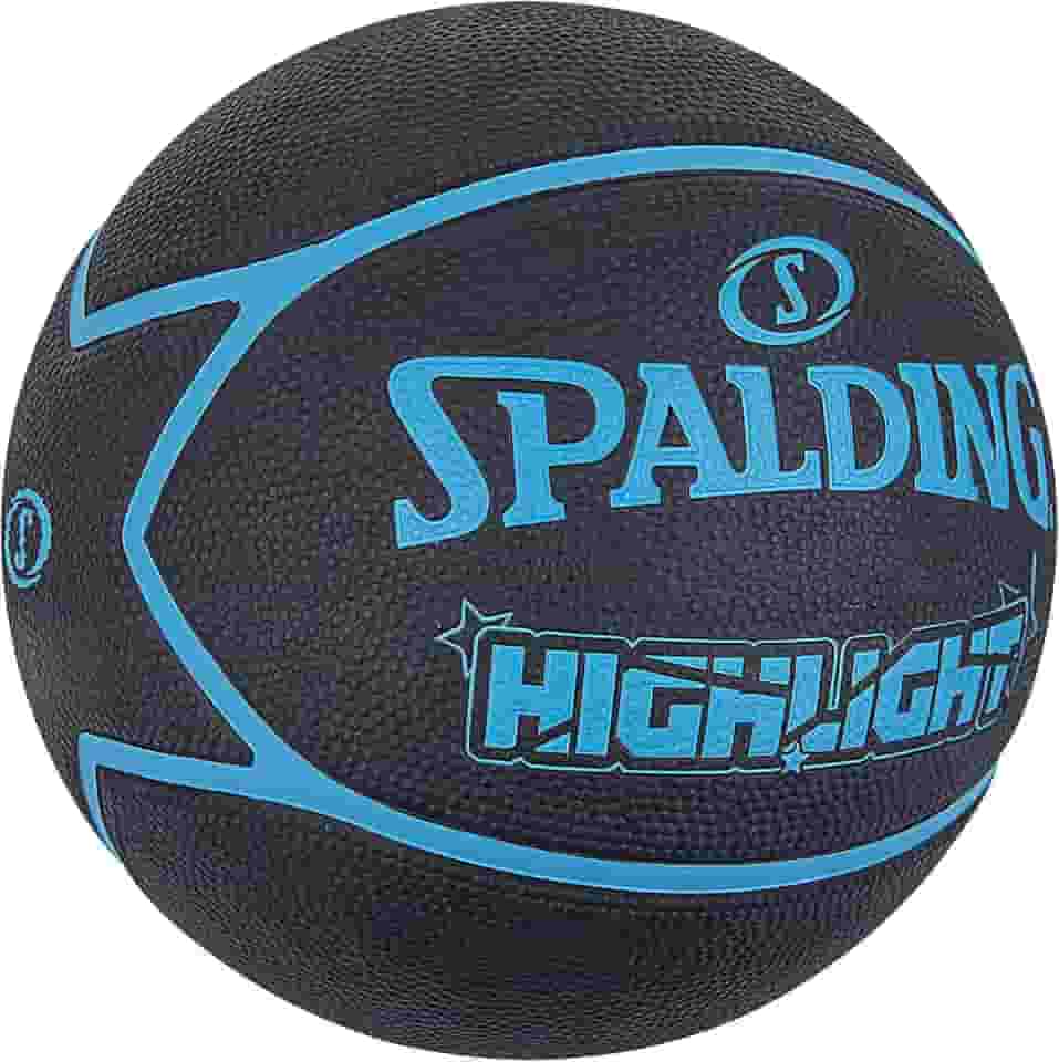 Bola de Basquete Spalding Highlight Preto/Azul Tamanho 7