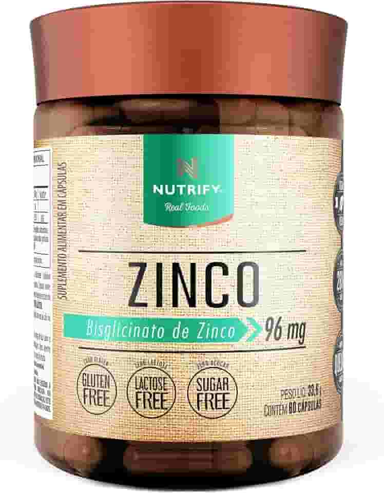 Vitamina de Zinco Nutrify 60 cápsulas