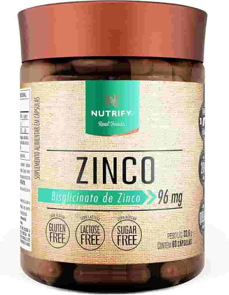 Vitamina de Zinco Nutrify 60 cápsulas