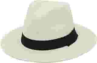 Chapéu Panamá de palha de verão Chapéu de sol Fedora de aba larga Chapéu de palha Panamá para homens e mulheres