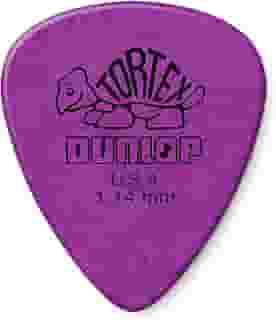 Palheta de guitarra Dunlop Tortex Standard – de 1,14 mm, roxo, pacote com 12