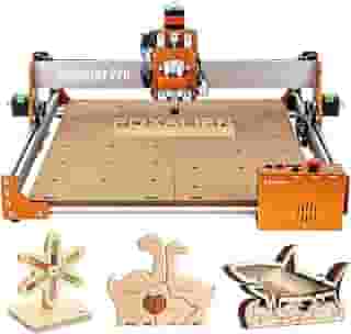 FoxAlien Máquina Roteadora Masuter Pro Cnc, Fresadora de 3 Eixos Atualizada, Fresadora de Metal para Madeira, Acrílico, Mdf, Corte de Escultura Em Nylon