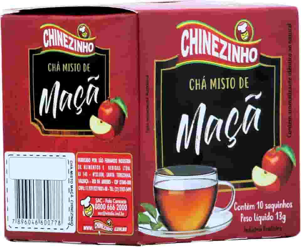 Chinezinho Chá De Maçã Para Infusão 13 Gramas Com 10 Saquinhos