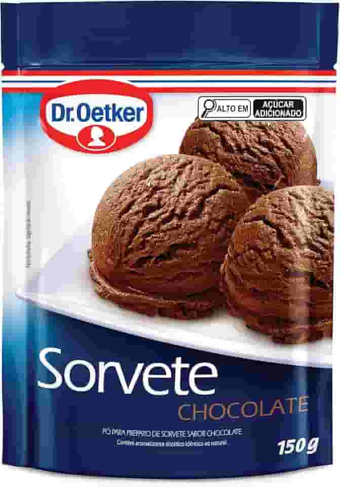 Dr. Oetker Sorvete Sabor Chocolate, Pó para Preparo de Sobremesa, Consistência Cremosa e Sabor Delicioso, 150g