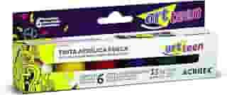 Acrílica Fosca Conjunto com 6 Cores, Acrilex, 035060000, Multicor