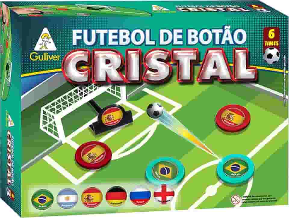 Futebol Botão Cristal com 6 Seleções Sortidos GULLIVER, Multicor