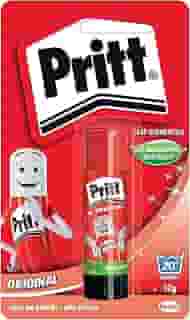 Pritt Cola em Bastão, ideal para escola ou escritório, Cola para artesanato excelente para trabalhos de colagens, Cola escolar segura para crianças, 1x10g